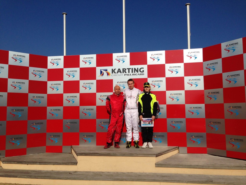 Podium sprint A : 1er Franck ANFONSO, 2nd Daniel JAUBERT, 3ème Lucas SANTINI